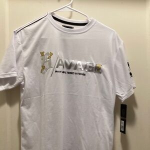 Salvage White Tee with Silver Accents small chest 20